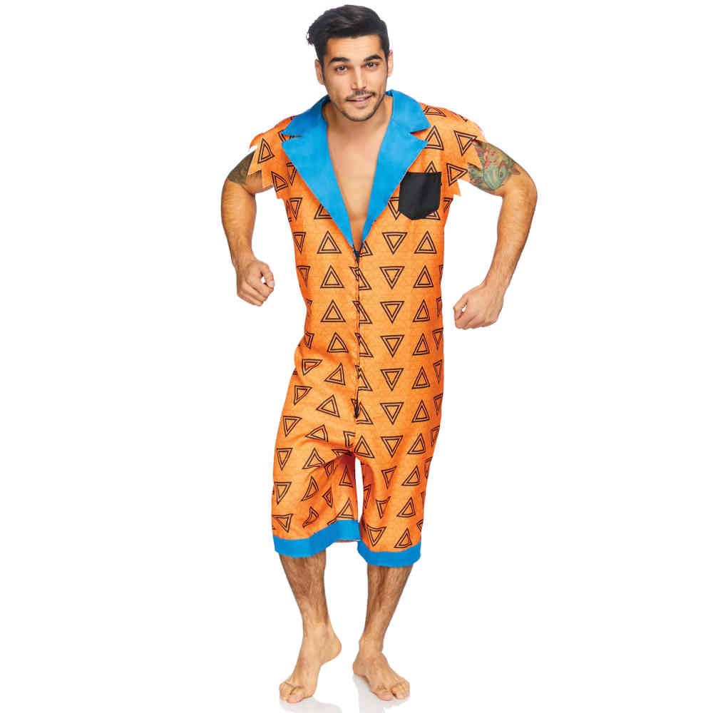 Leg Avenue - Bedrock Bro Kostuum - Oranje